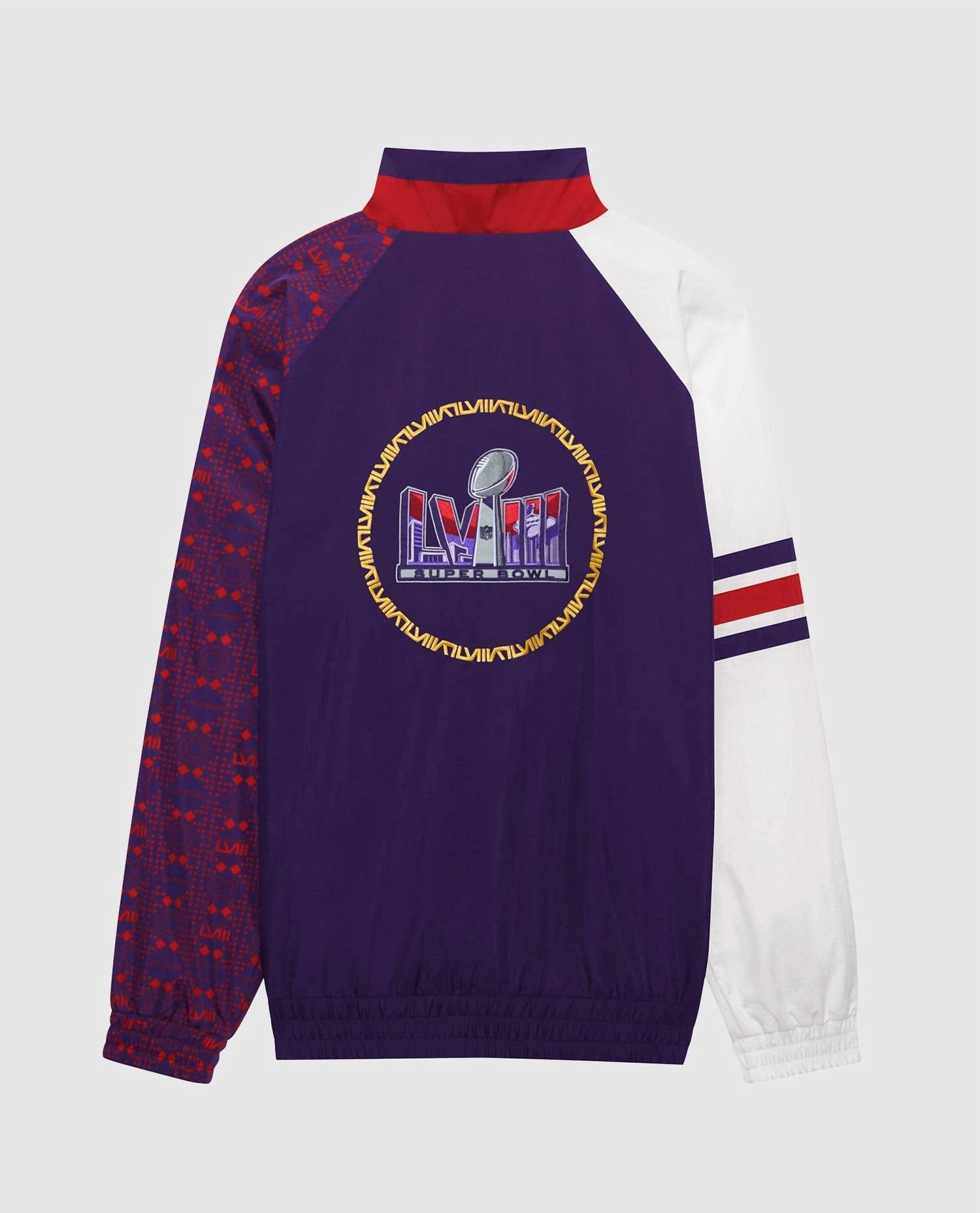 Starter - Men's Super Bowl Lviii Nylon Elite Half-zip Pullover Jacket