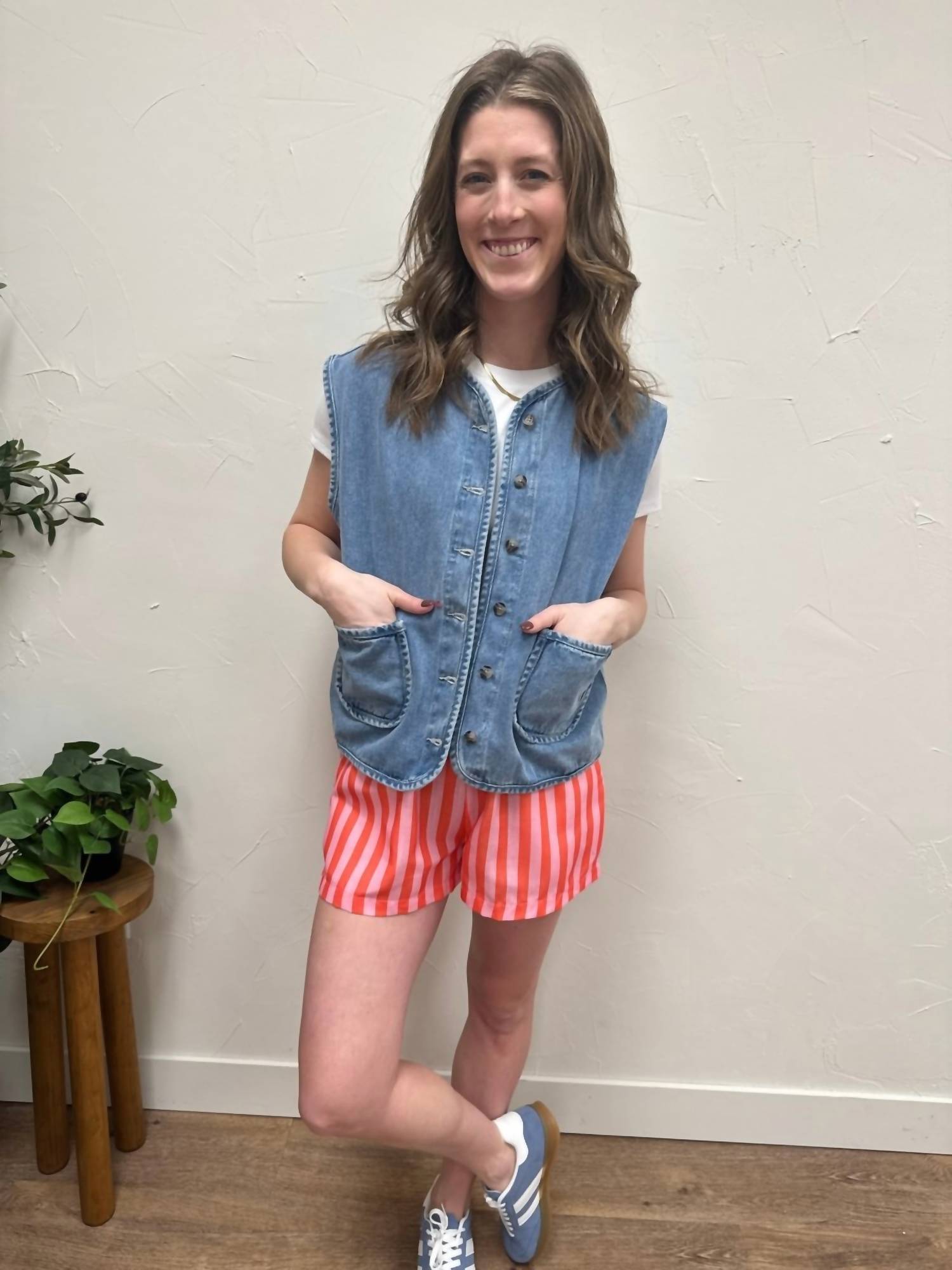 Wishlist - Cotton Button Up Vest