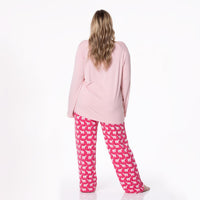Kickee - Long Sleeve Tee & Pajama Pants Set