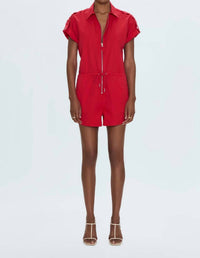 Pistola - Meg Zip Front Short Sleeve Romper