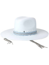 Maison Michel - Elisa Bleached Denim On Felt Hat