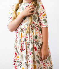 Mila & Rose - Three Quarter Sleeve Pocket Twirl Dress