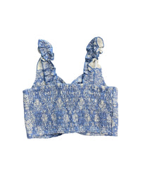 Flowers By Zoe - Girls Bandana Keyhole Front Crop Top