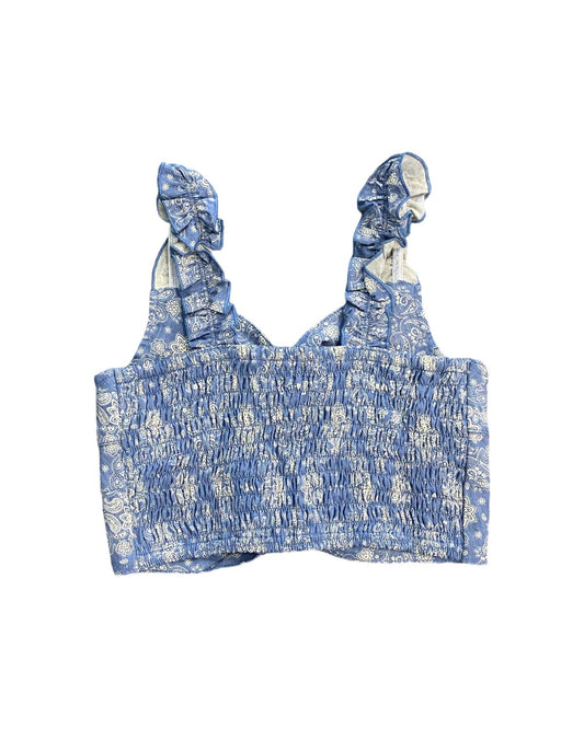 Flowers By Zoe - Girls Bandana Keyhole Front Crop Top