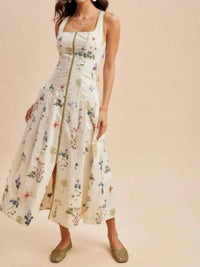 In-Loom - Contrast Floral Maxi Dress
