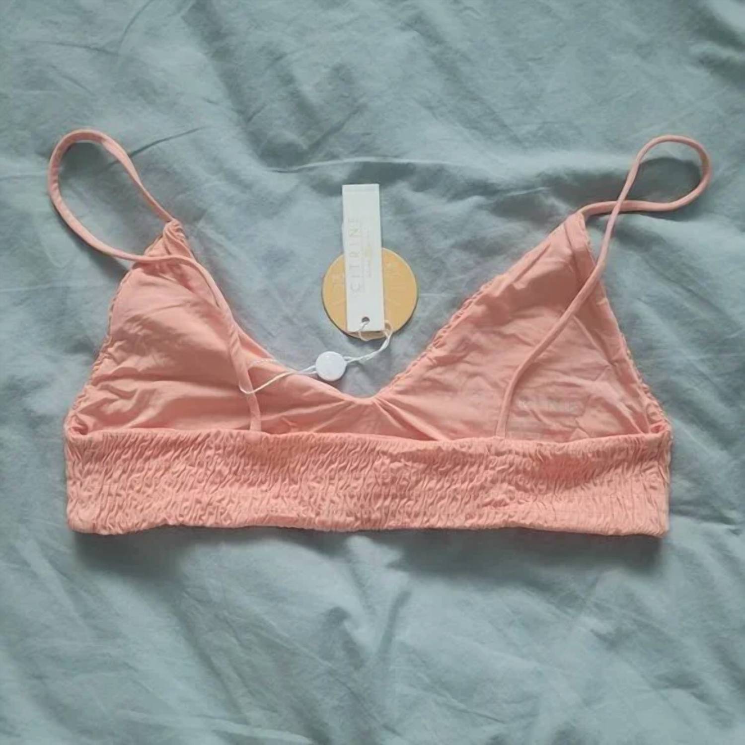 Citrine - Women's Stella Smocked Bikni Top
