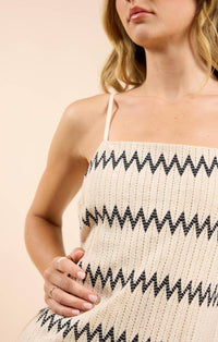 Sadie & Sage - Way Out Zig Zag Weave Maxi Dress