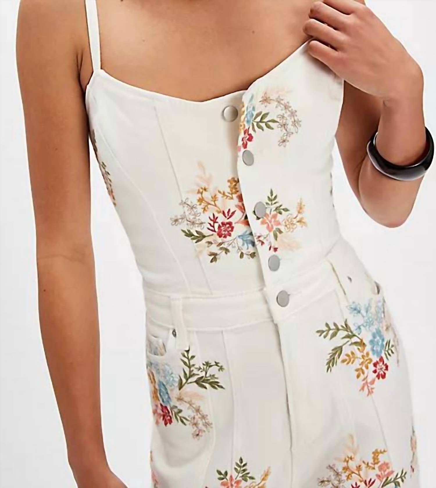 Driftwood - Embroidered Floral Jumpsuit