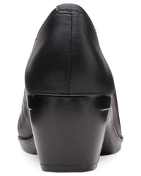 Clarks Women's Emily Belle Pump in black leather - women's heels - view 5