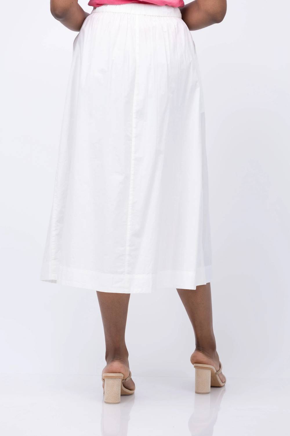 Lilla P - Button Front Long Midi Skirt
