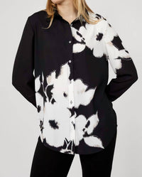 Frank Lyman - Floral Long-sleeve Studded Button Up Shirt