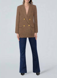 L'Agence - Riva Knit Double Breasted Blazer