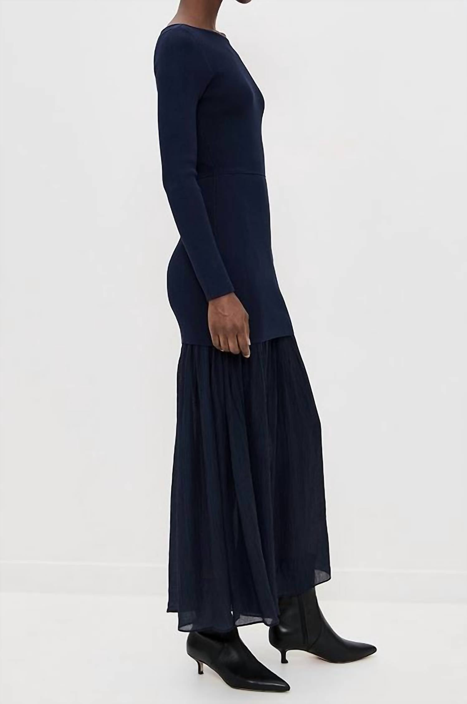 Line And Dot - Gemma Mix Media Maxi Dress