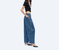 Bayeas - Katia High Rise Barrel Jeans
