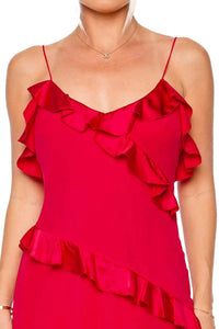 Loveshackfancy - Lomina Silk Ruffle Mini Dress