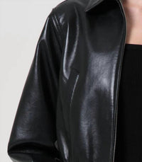 Agolde - Shoreditch Ski Club X Agolde Essie Recycled Leather Cropped Jacket