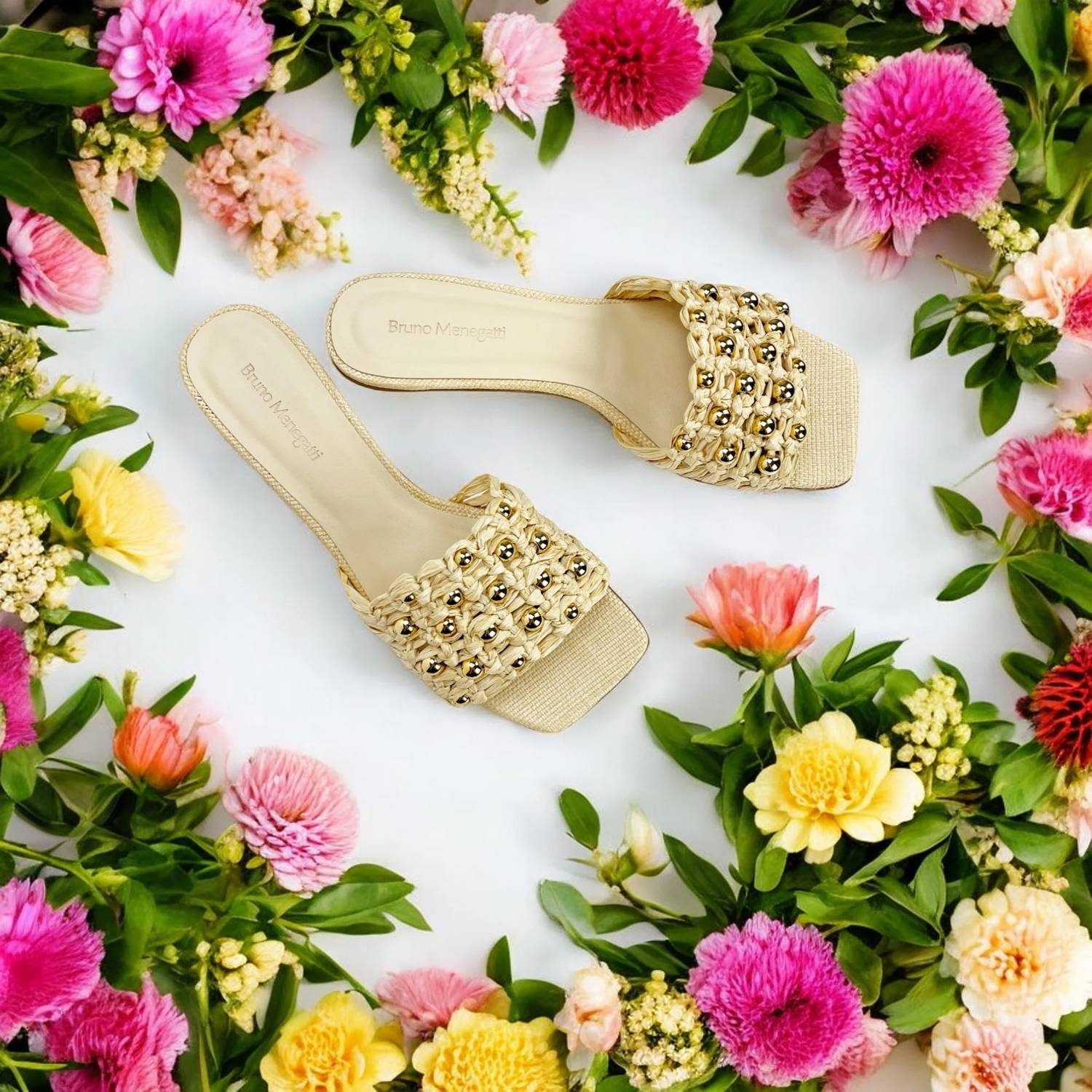 Bruno Menegatti - Women's Lulu Raffia Slide Sandal