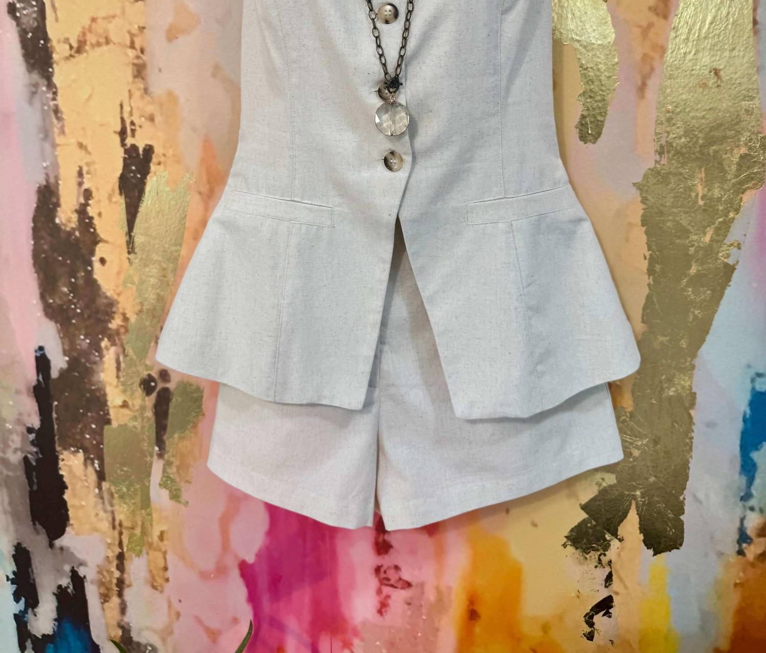 Mable - Resort Vest & Short Set