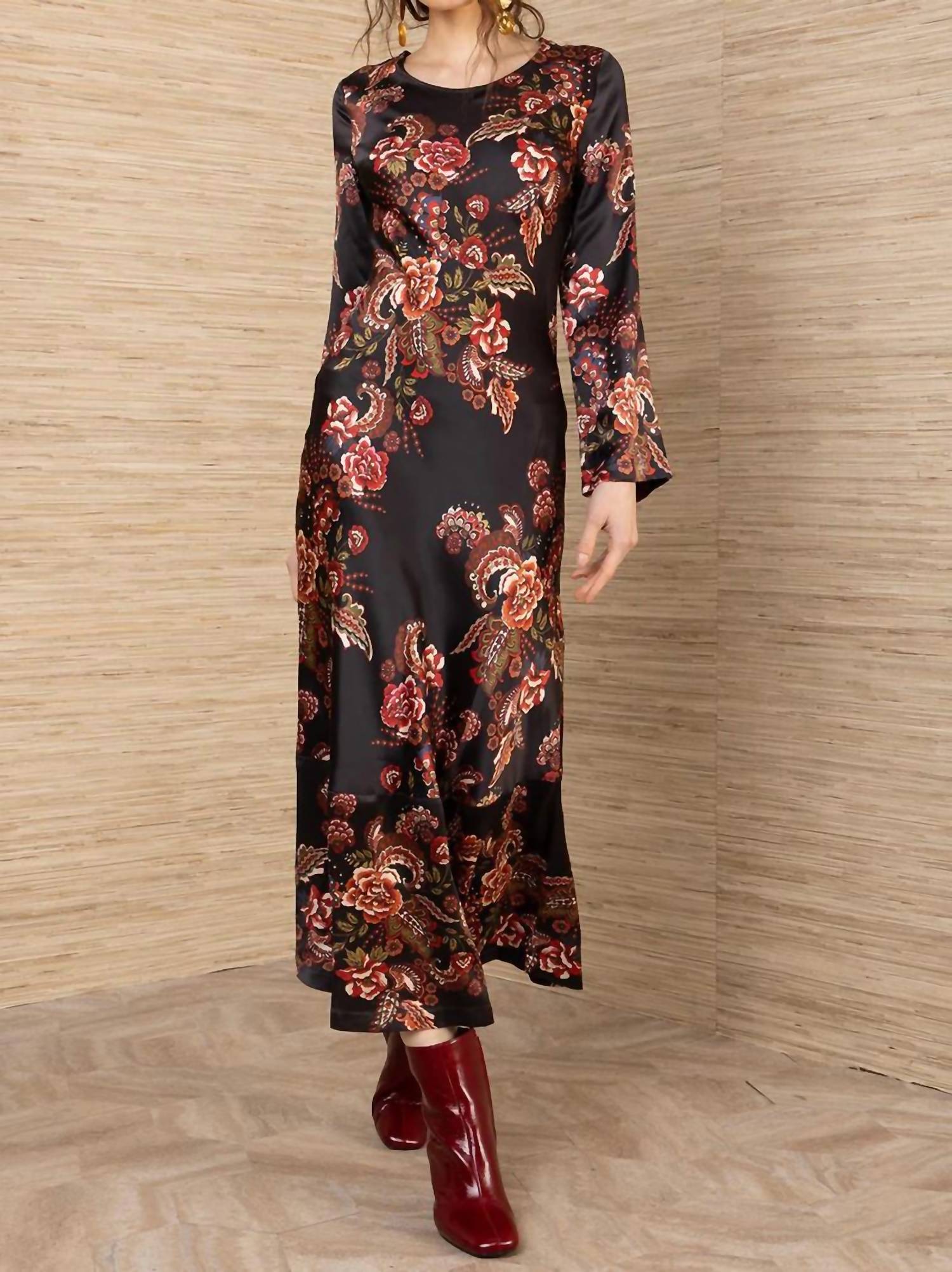 HALE BOB Egypt Charmeuse Maxi Dress in red - women's dress