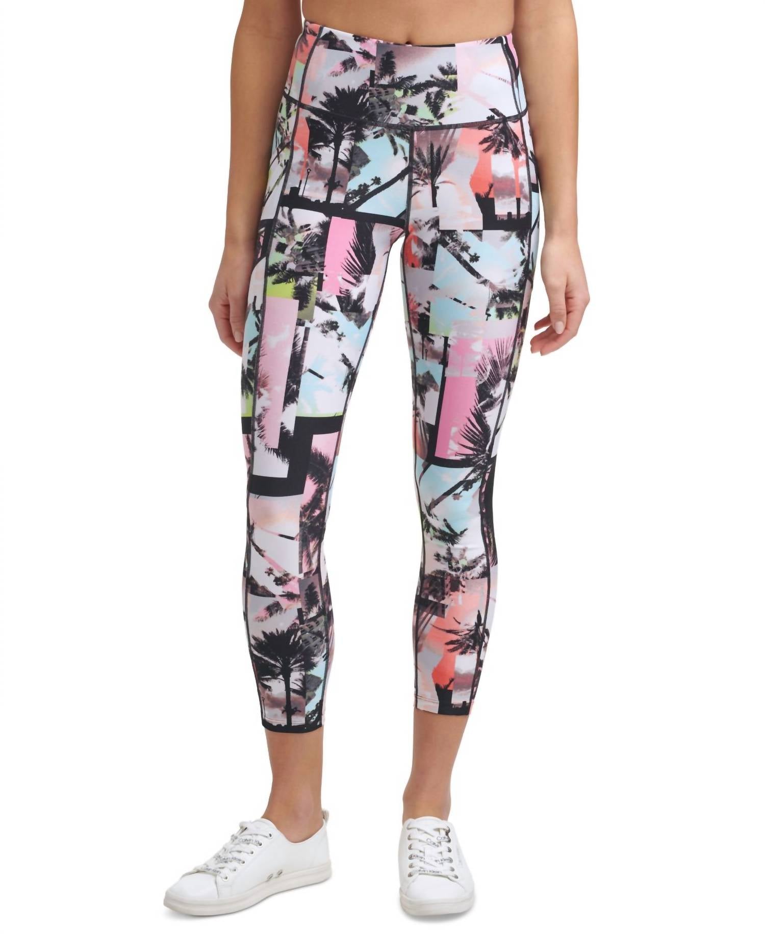 Calvin Klein - Performance Printed High-Waist 7/8 Length Leggings