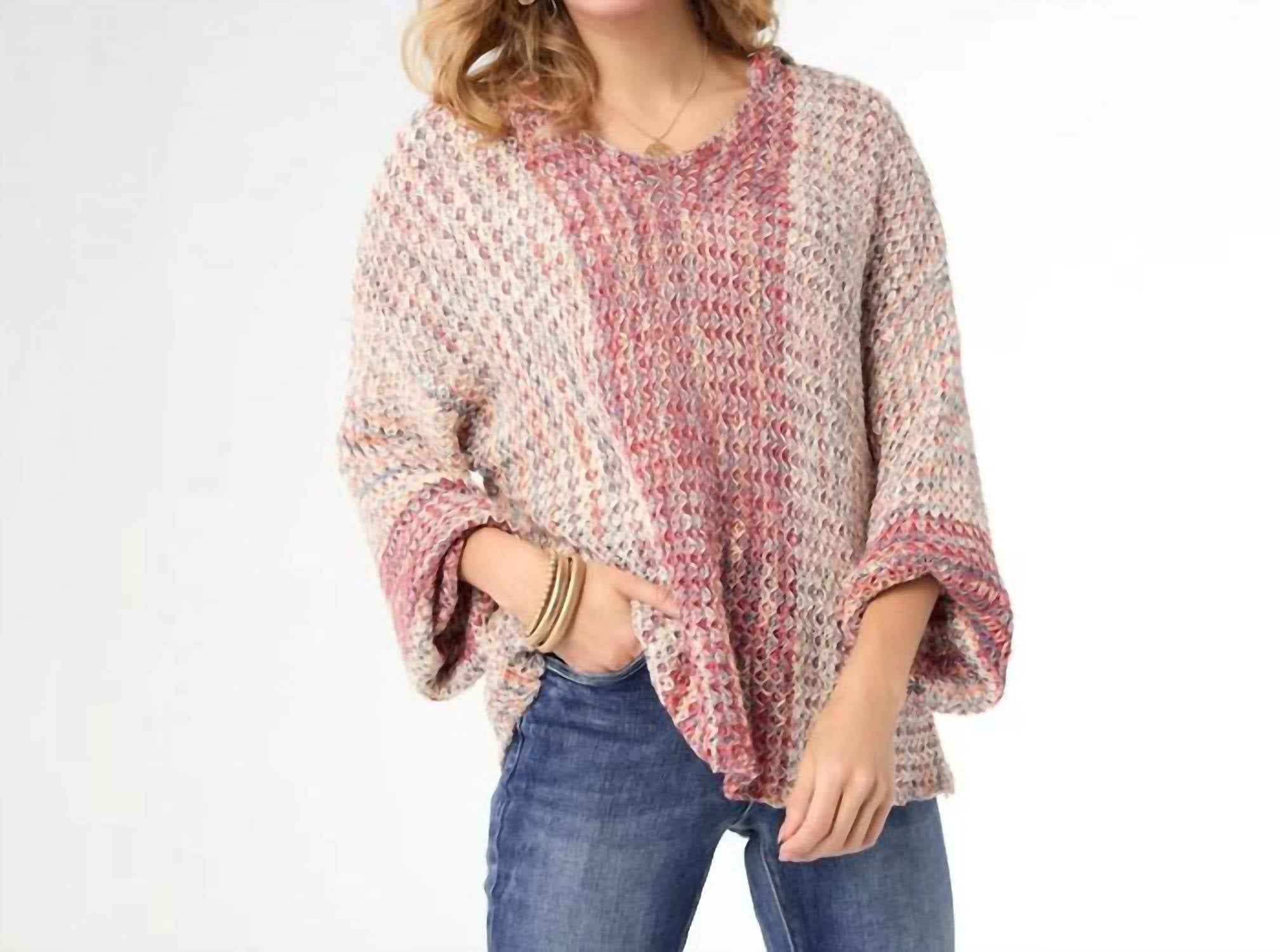 Coco + Carmen - Neville V-neck Sweater With Hood