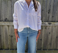 Frank & Eileen Polka Dot Button Down Shirt in pink - women's shirt