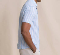 Southern Tide - Linen Rayon Smock Stripe Sport Shirt