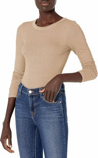 Enza Costa - SILK KNIT LONG SLEEVE CREW TEE