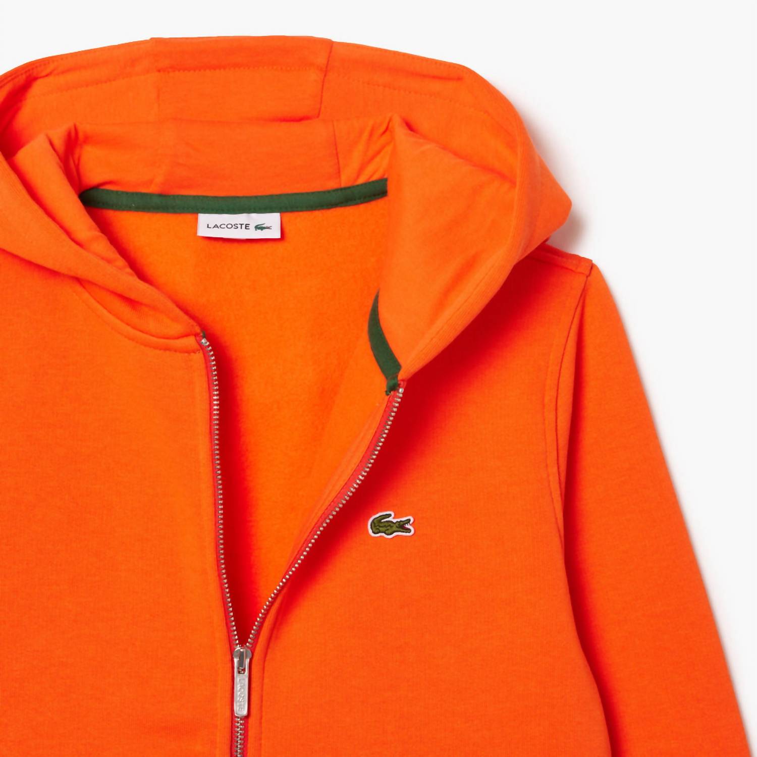 Lacoste - Kids Unisex Kangaroo Pocket Zip-up Hoodie Top