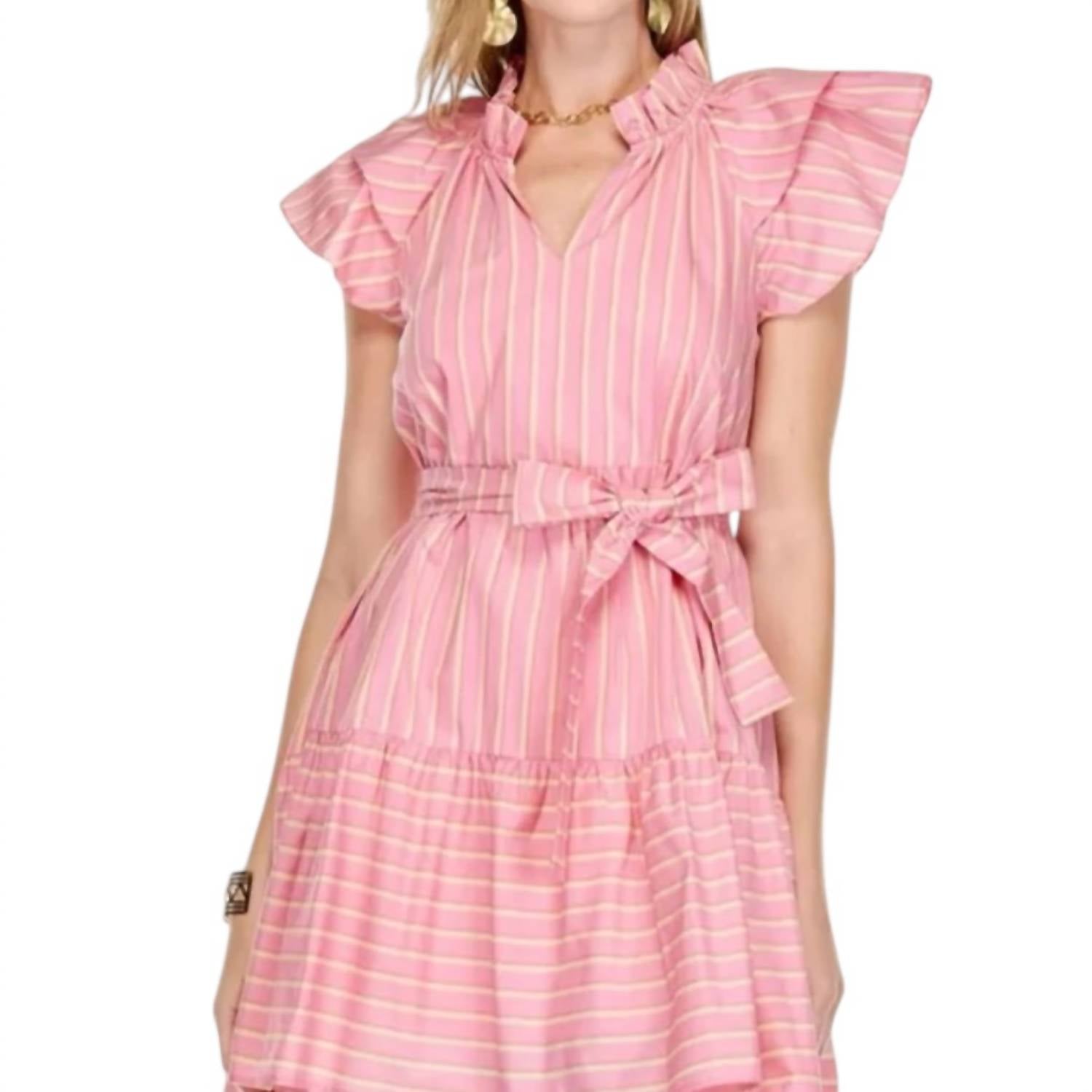 Jade - Lemonade Striped Dress