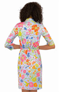 GRETCHEN SCOTT Birds & Bees Twist & Shout Dress in floral - women's dress - alternate view