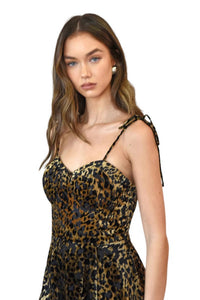 Adelyn Rae - Weslena Bustier Burnout Midi Dress