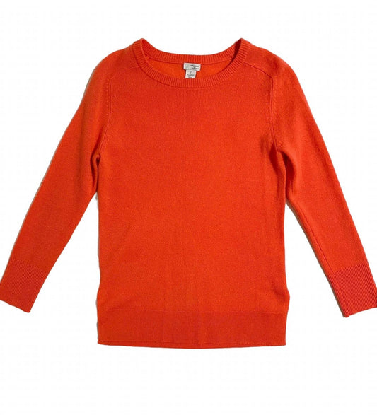 Halogen - Halogen Cashmere Sweater Crew Neck Orange Lightweight Pullover