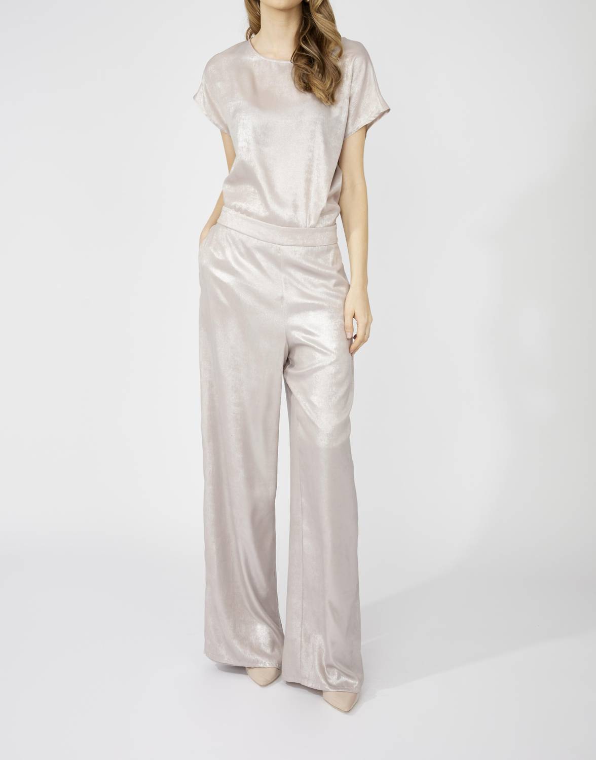 Frank Lyman - Wide-leg Mid-rise Trousers