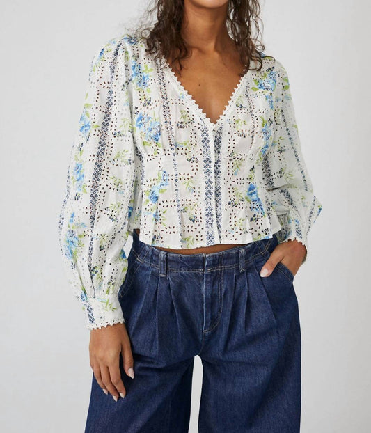 Blossom Eyelet Top