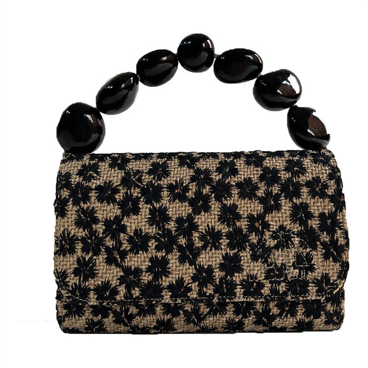 Sabbai Bags - Women's Nica Rattan Clutch Bag