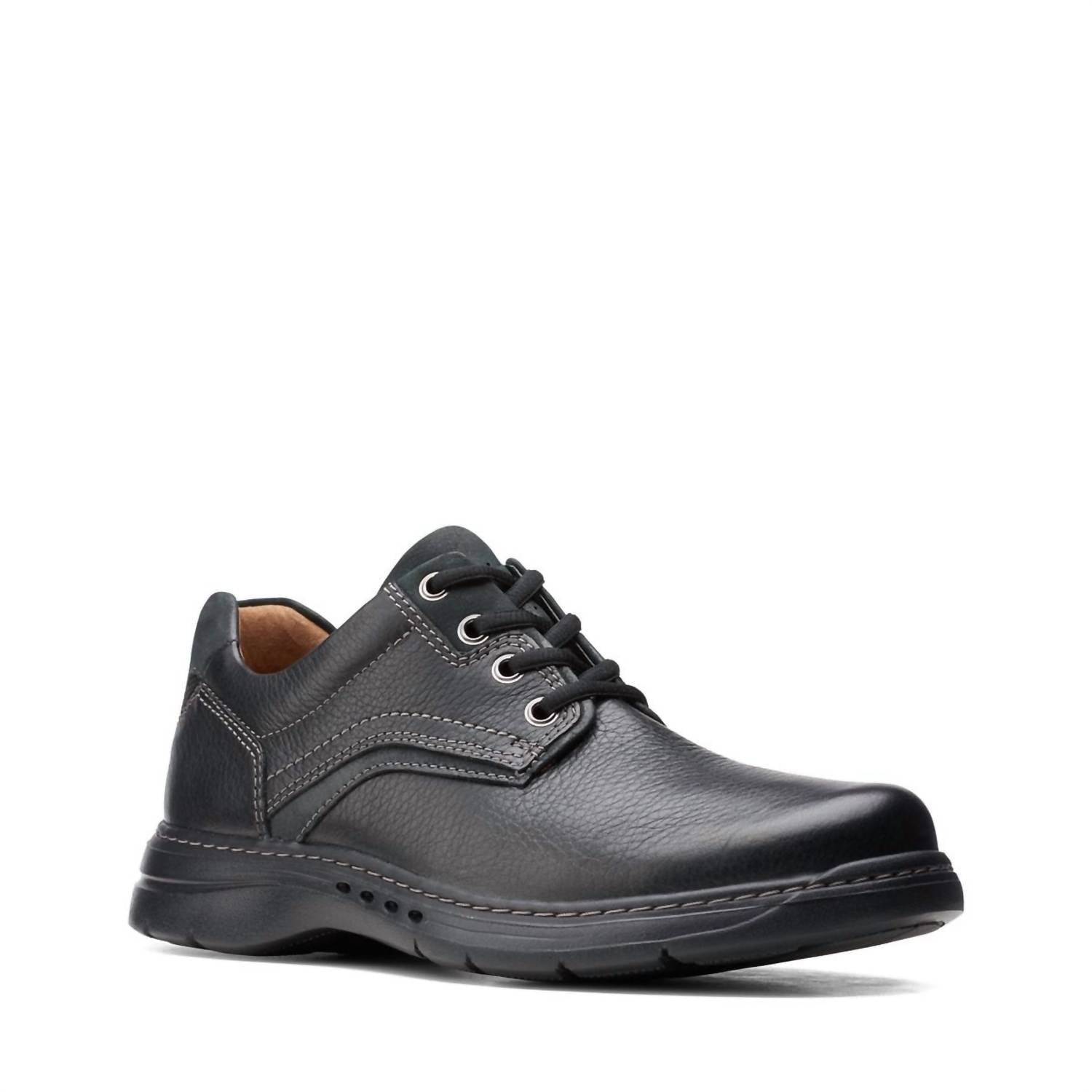 Clarks - Men's Un Brawley Pace Leather Shoes