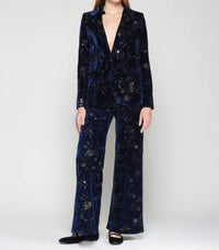 Vilagallo - Helen Flower Sequins Velvet Jacket