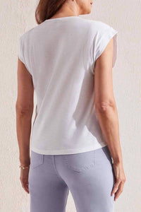 Tribal - Ruched V Neck Top