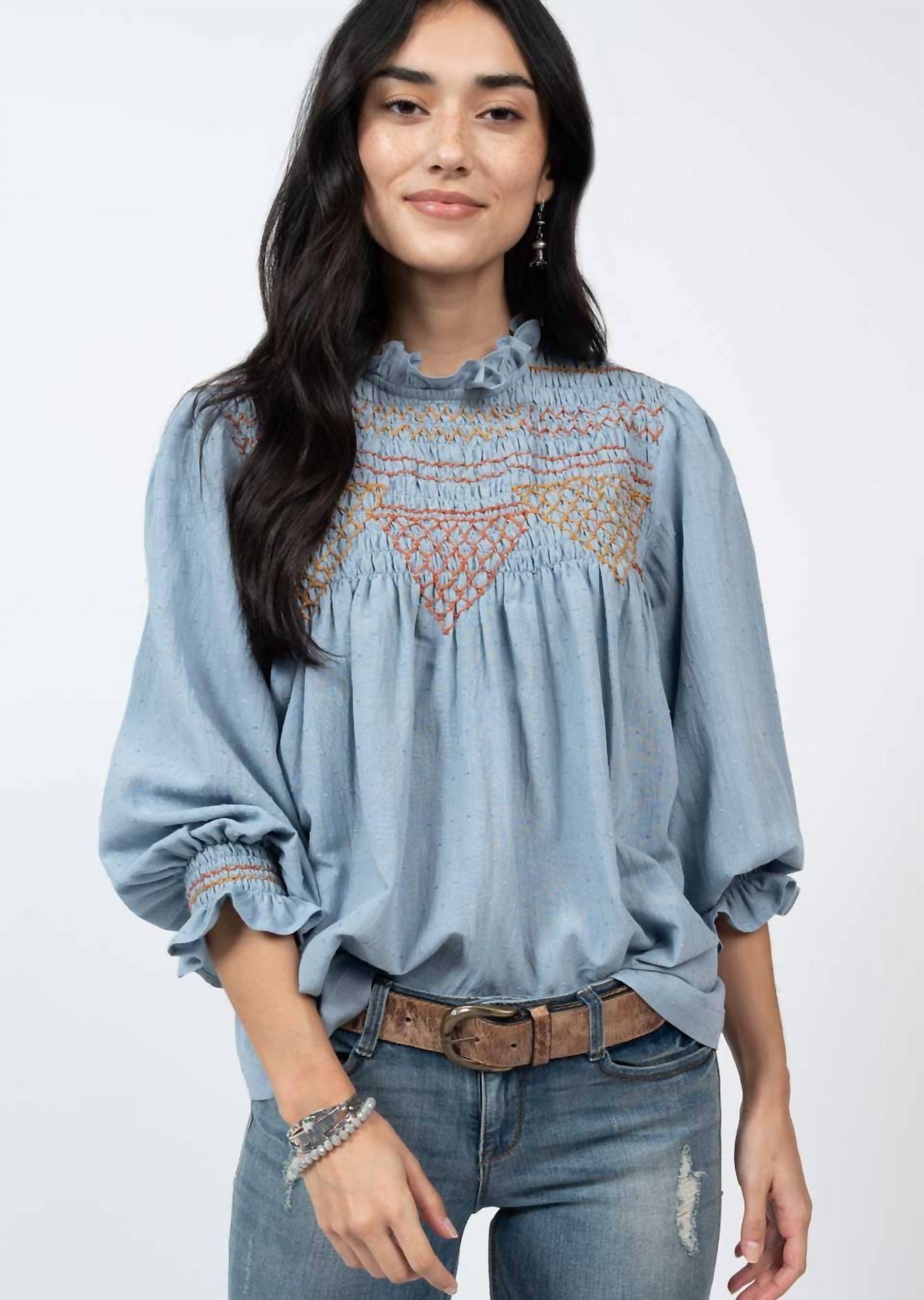 Ivy Jane - Smocked Peasant Top