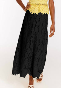 ALLISON NEW YORK Selma Maxi Skirt in black - women's skirt
