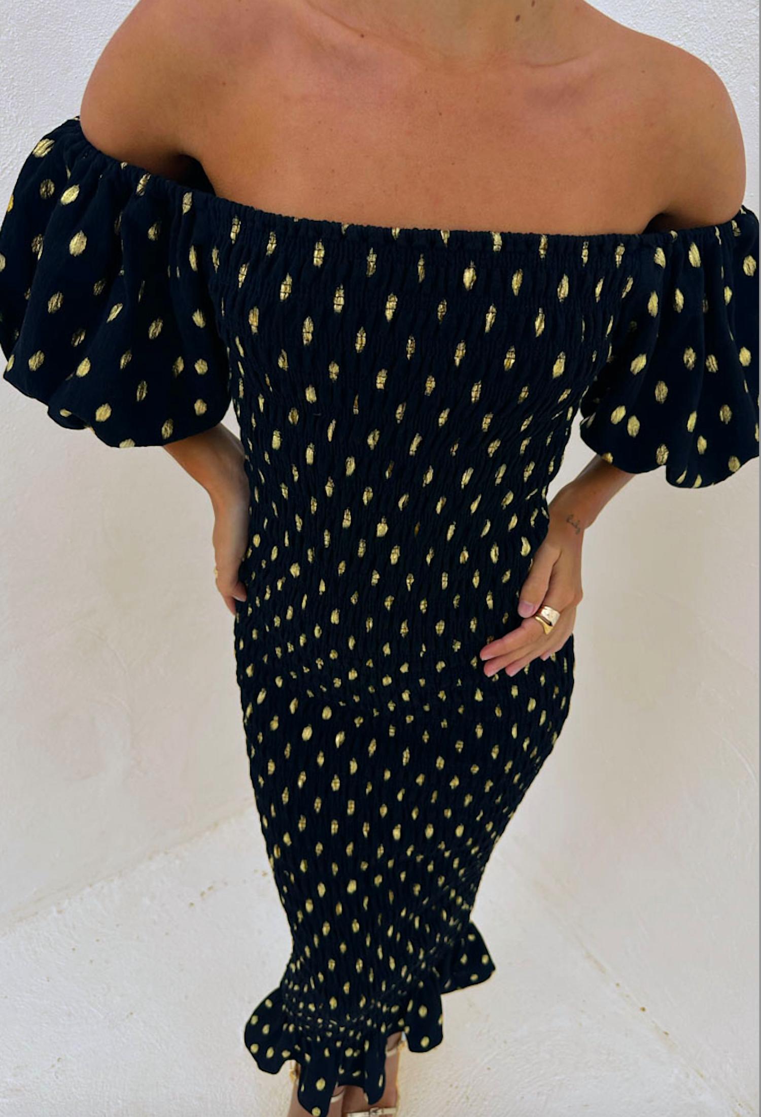 Never Fully Dressed - Jojo Off-shoulder Midi Dress