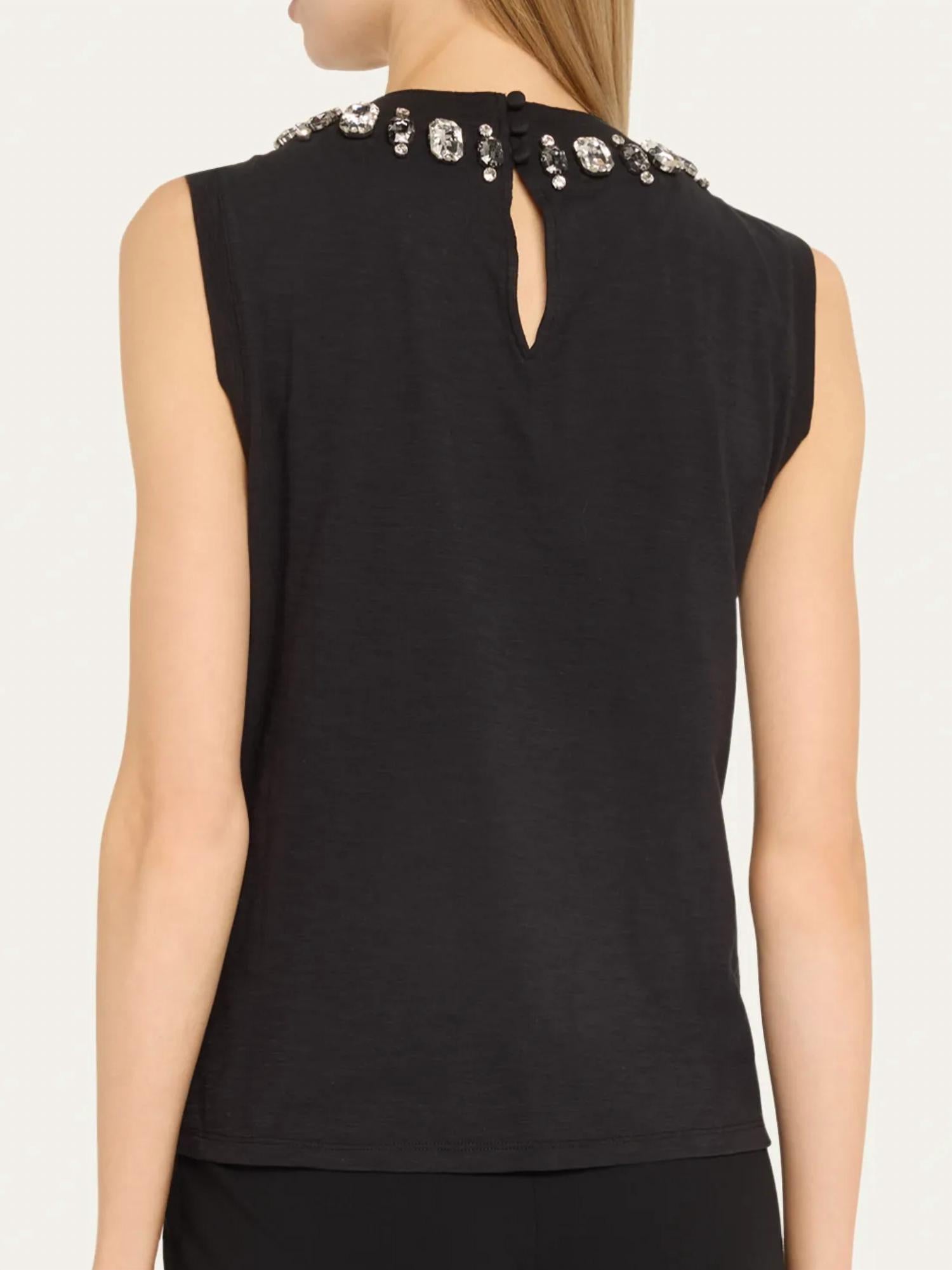 Cinq A Sept - Gem Neckline Blaine Tee