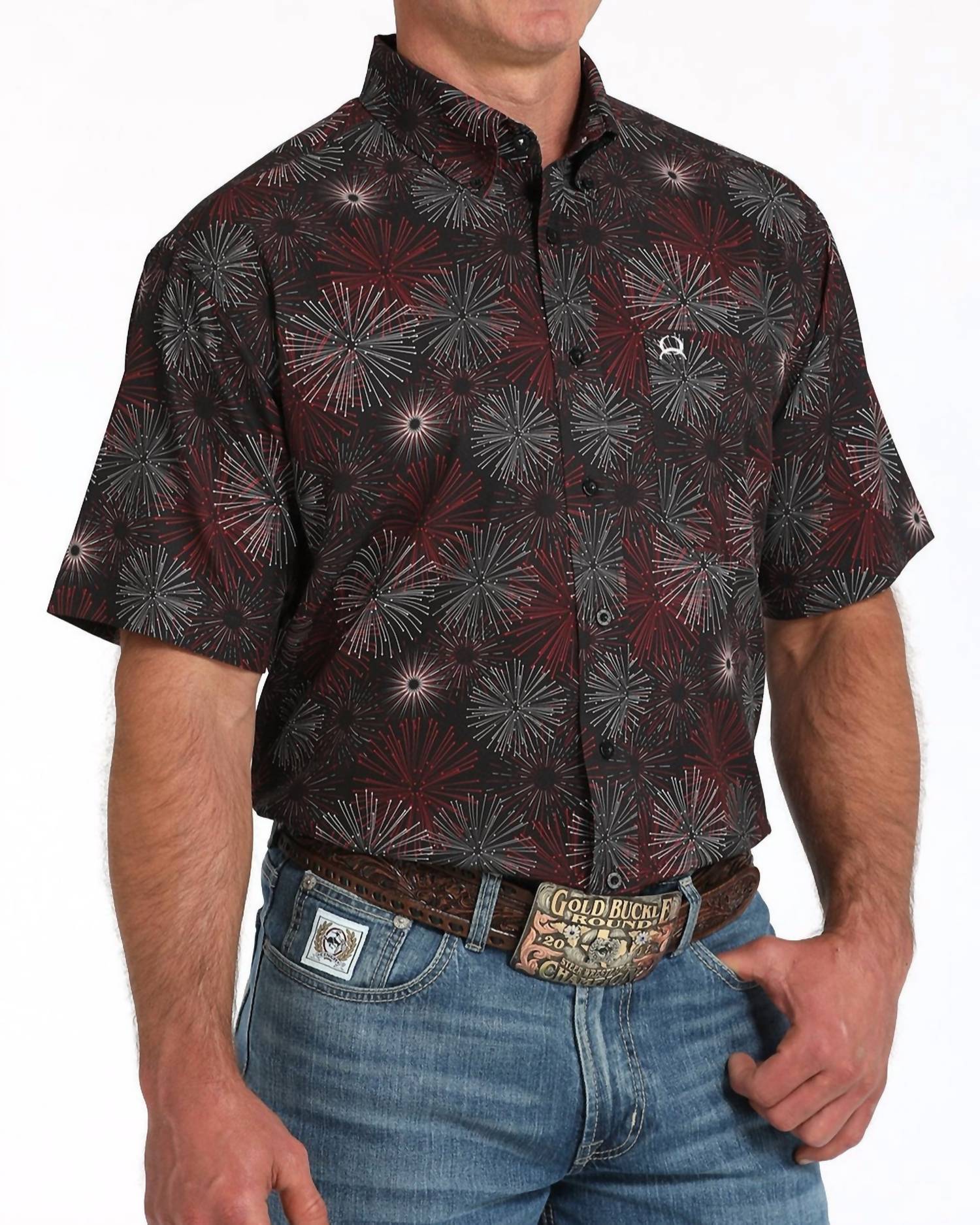 Cinch - Arenaflex Fireworks Vented Button Shirt