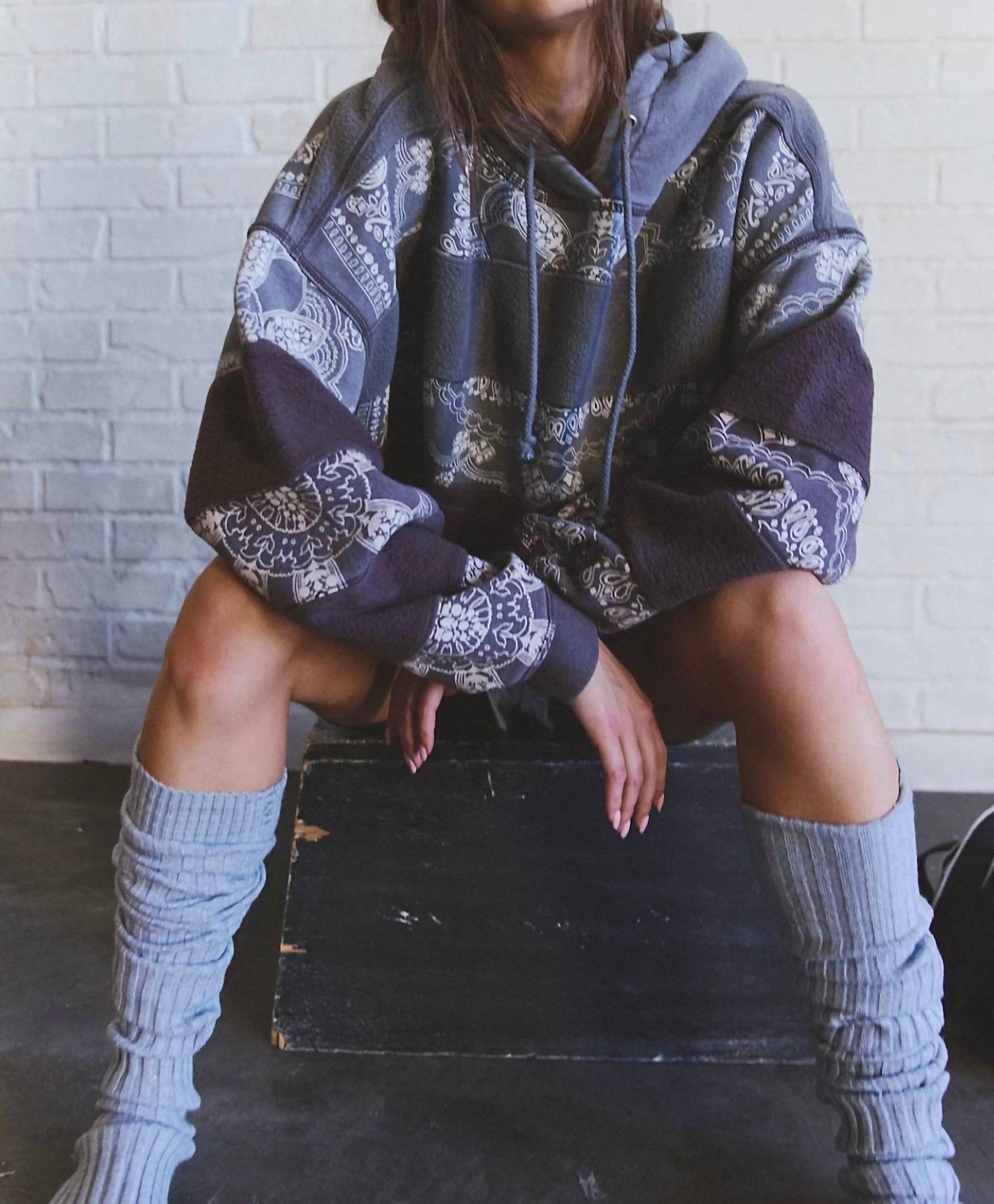 Free People - Final Call Long Sleeve Bandana Hoodie