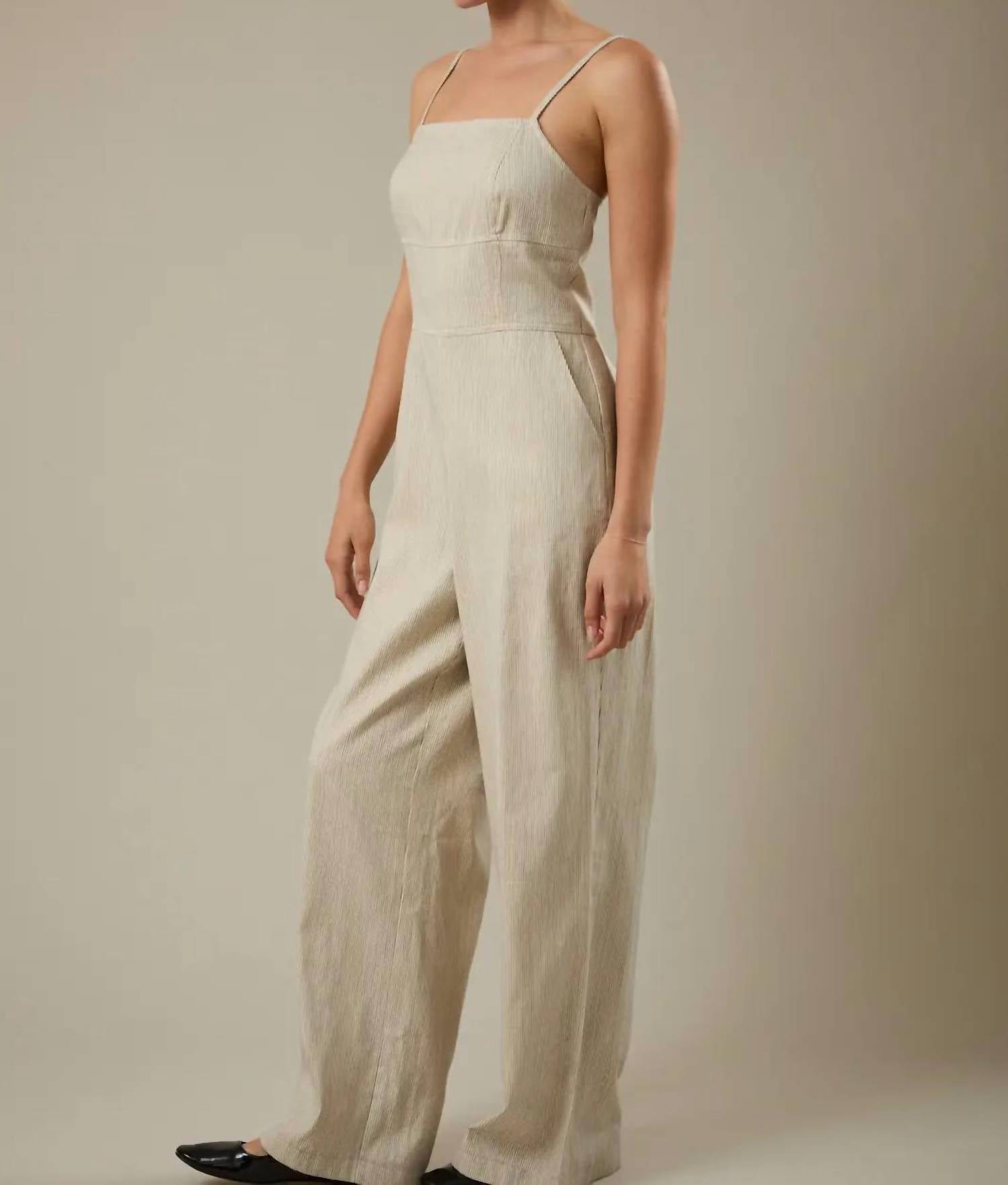 Le Lis - Demi Yarn Dye Stripe Jumpsuit