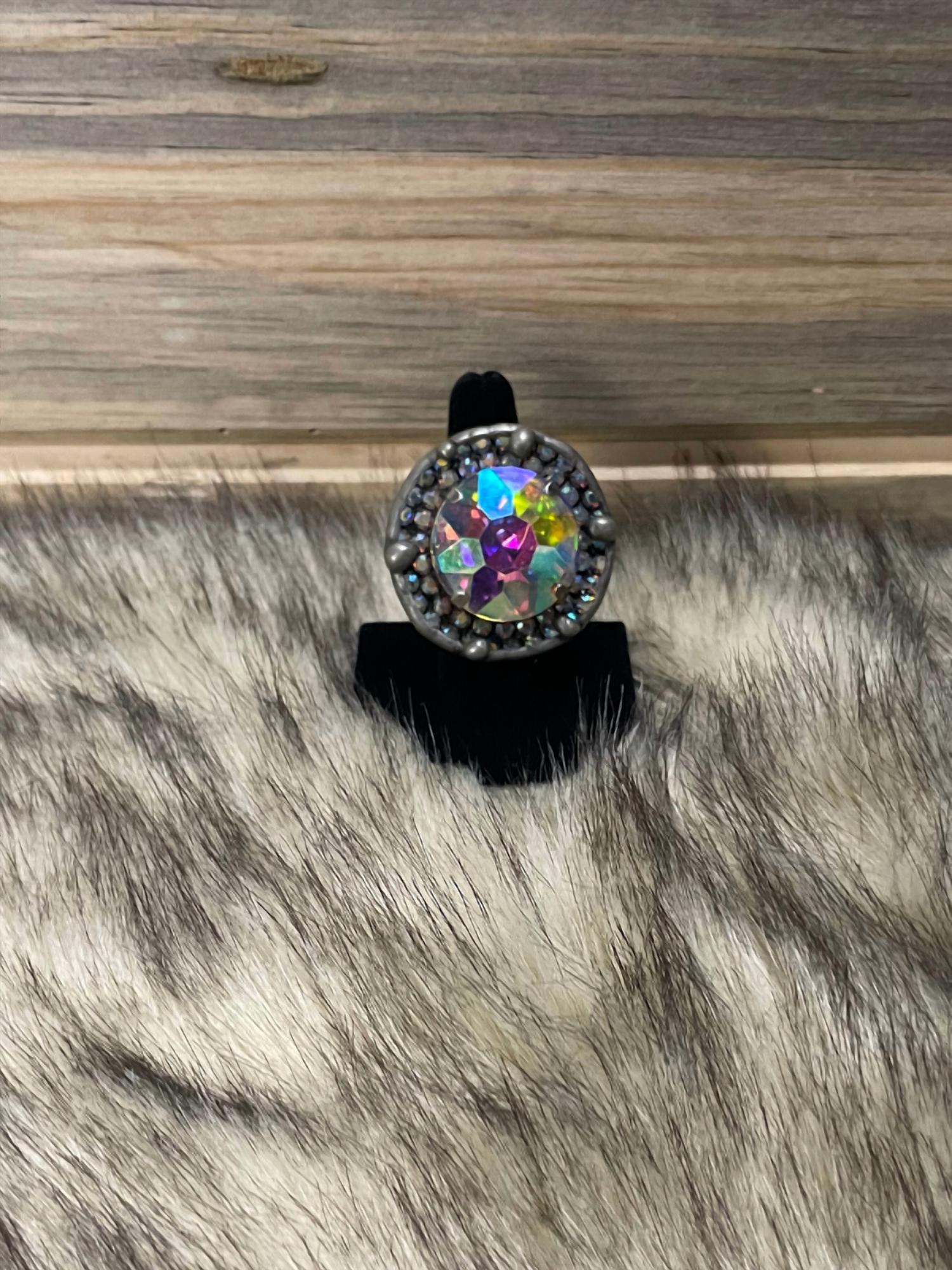 Circular Art Bling Ring