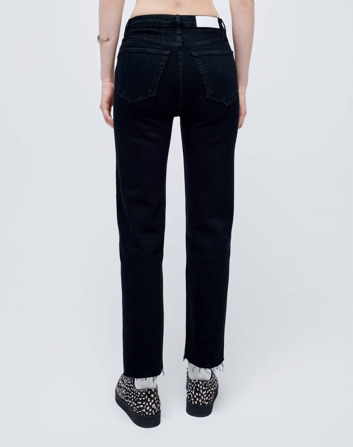 Re/Done - 70s Stove Pipe High Rise Jeans