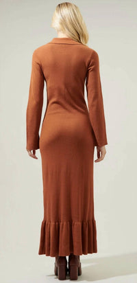 Sugarlips - Cinnamon Sweater Maxi Dress