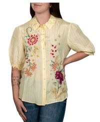 Johnny Was - Smocked lisbon shirt